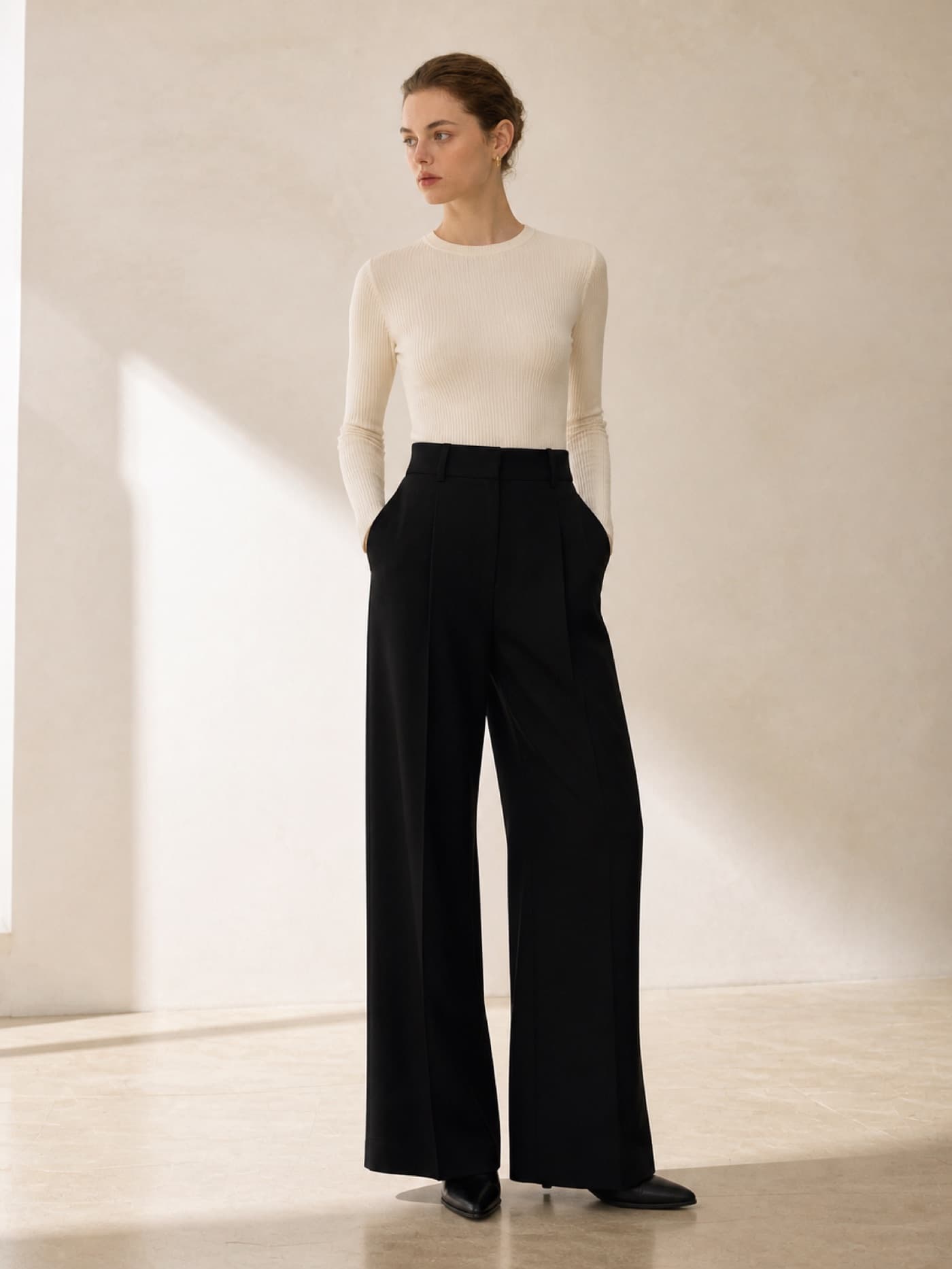 Брюки Wide Leg Black